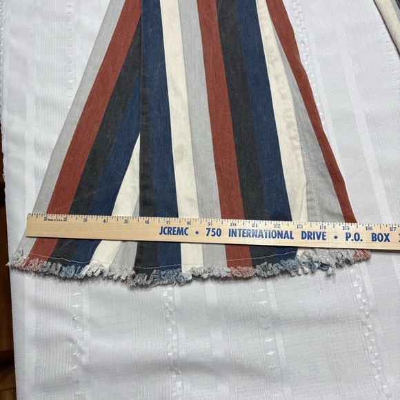 Saints & Heart Striped Flared Wide Leg Women's Jeans~Size L (approx 28x33) - Picture 6 of 14